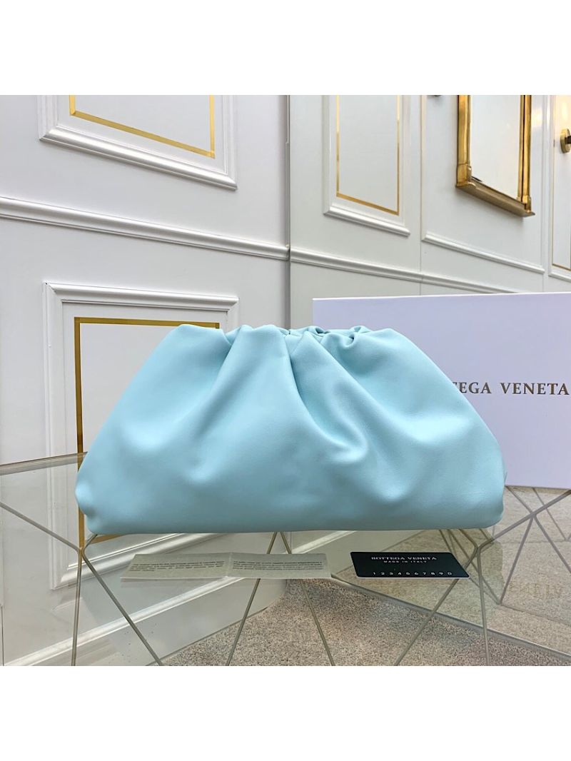 Bottega Veneta BV The Pouch in Butter Calf 576227 Baby Blue