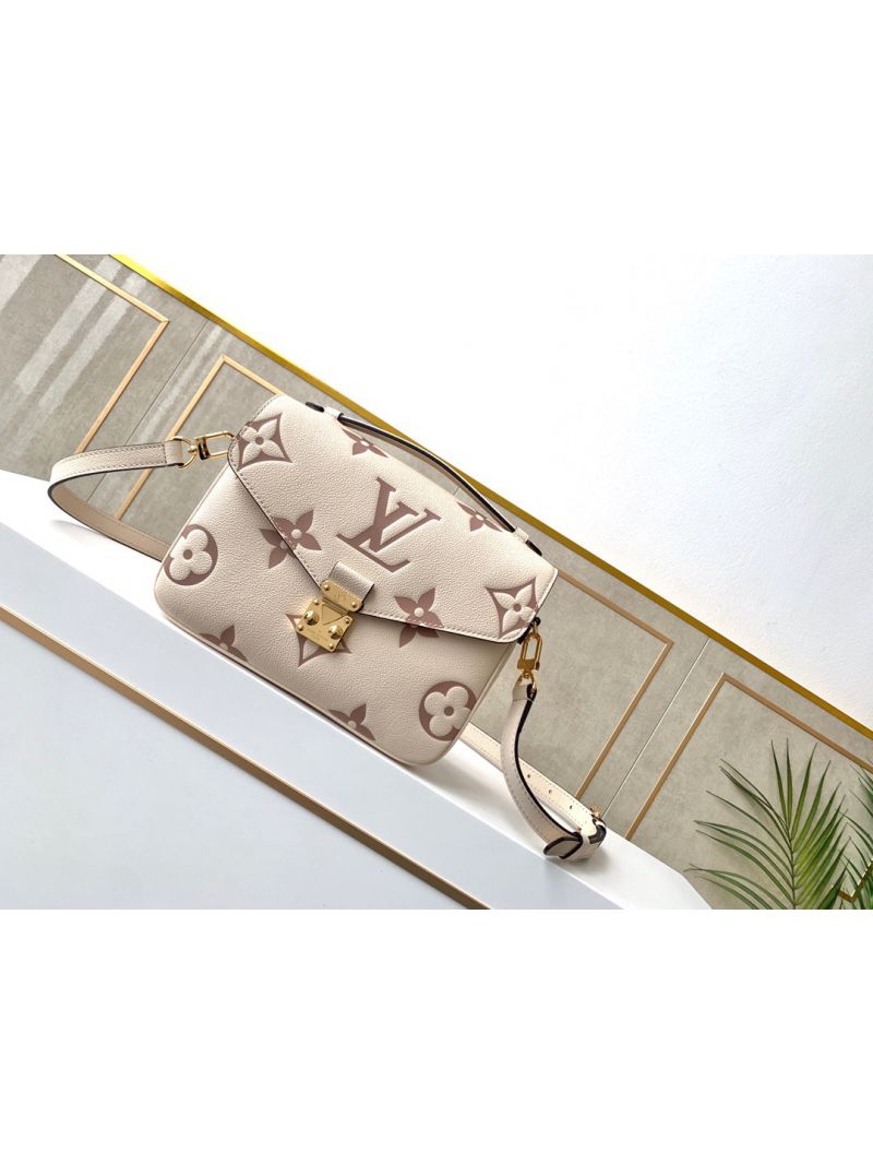 Louis Vuitton LV Exclusive Pre-Launch Metis M45596 Monogram Empreinte Creme White