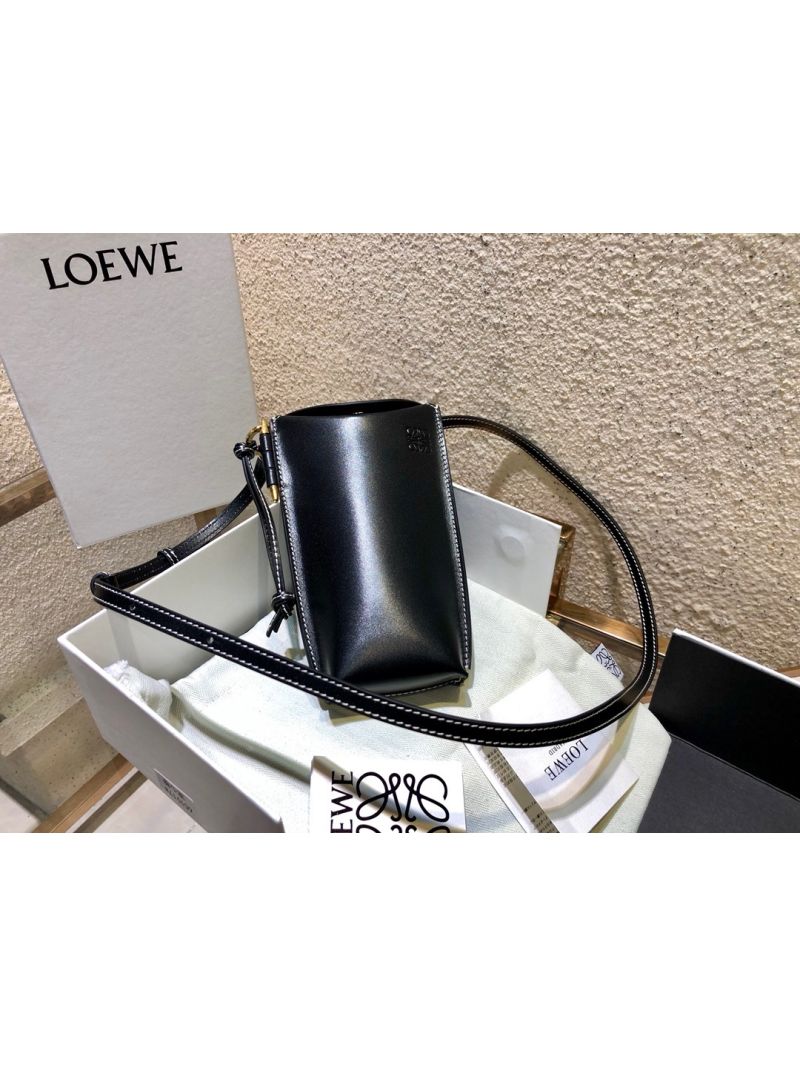 Loewe Gate Pocket in Smooth Calfskin 18756 Black