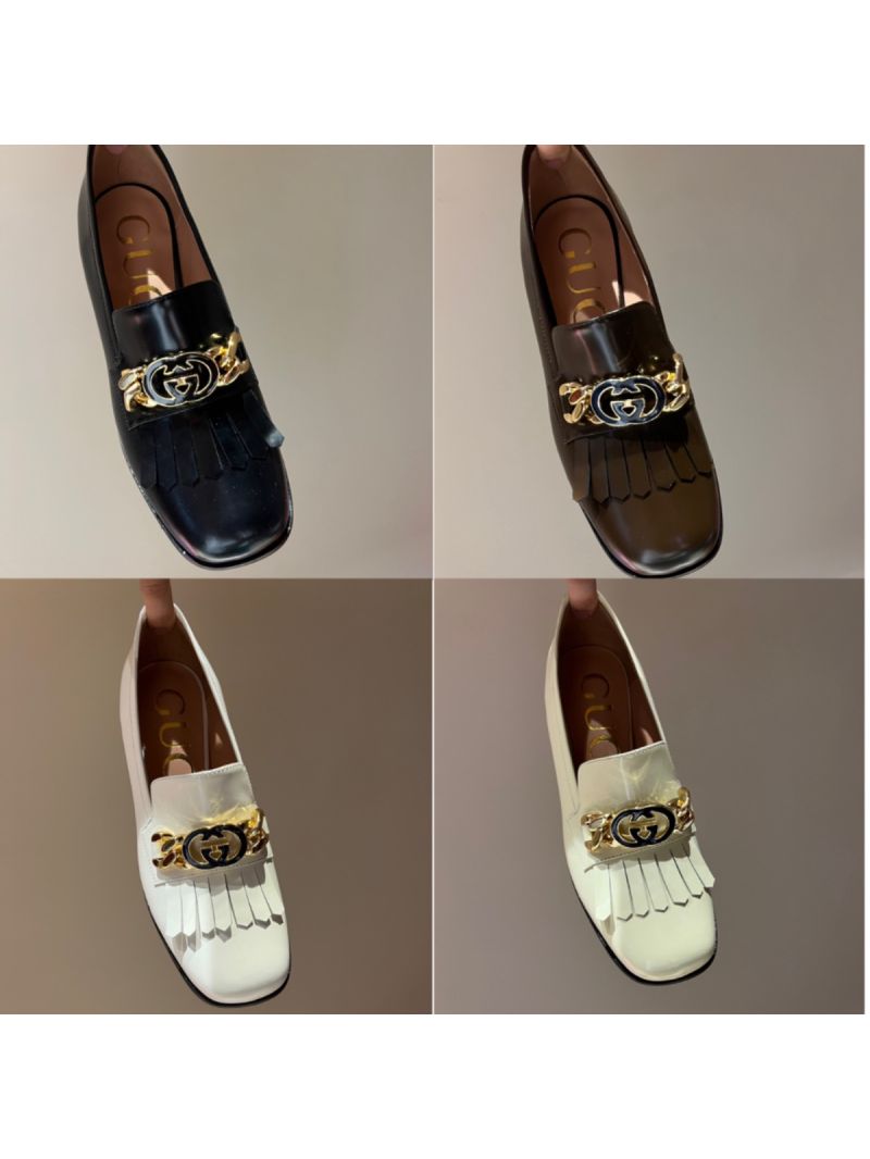 Gucci Interlocking G Mid-heel Pump Brushed Leather 750532