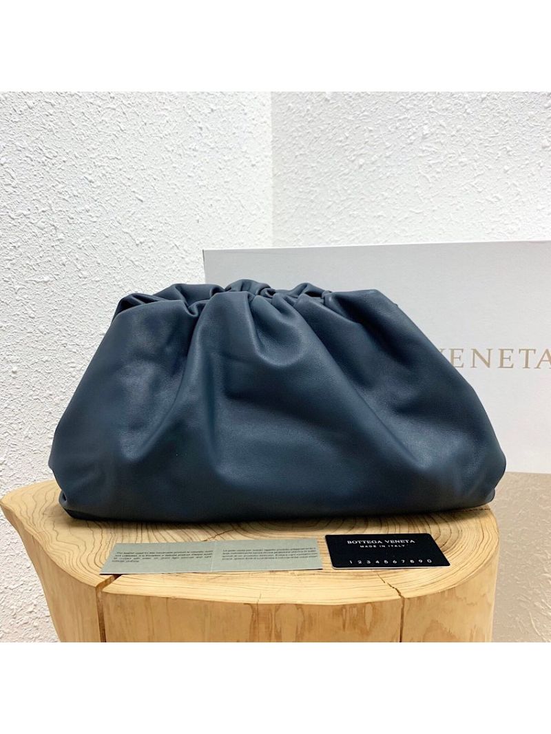 Bottega Veneta BV The Pouch in Butter Calf 576227 Deep Blue