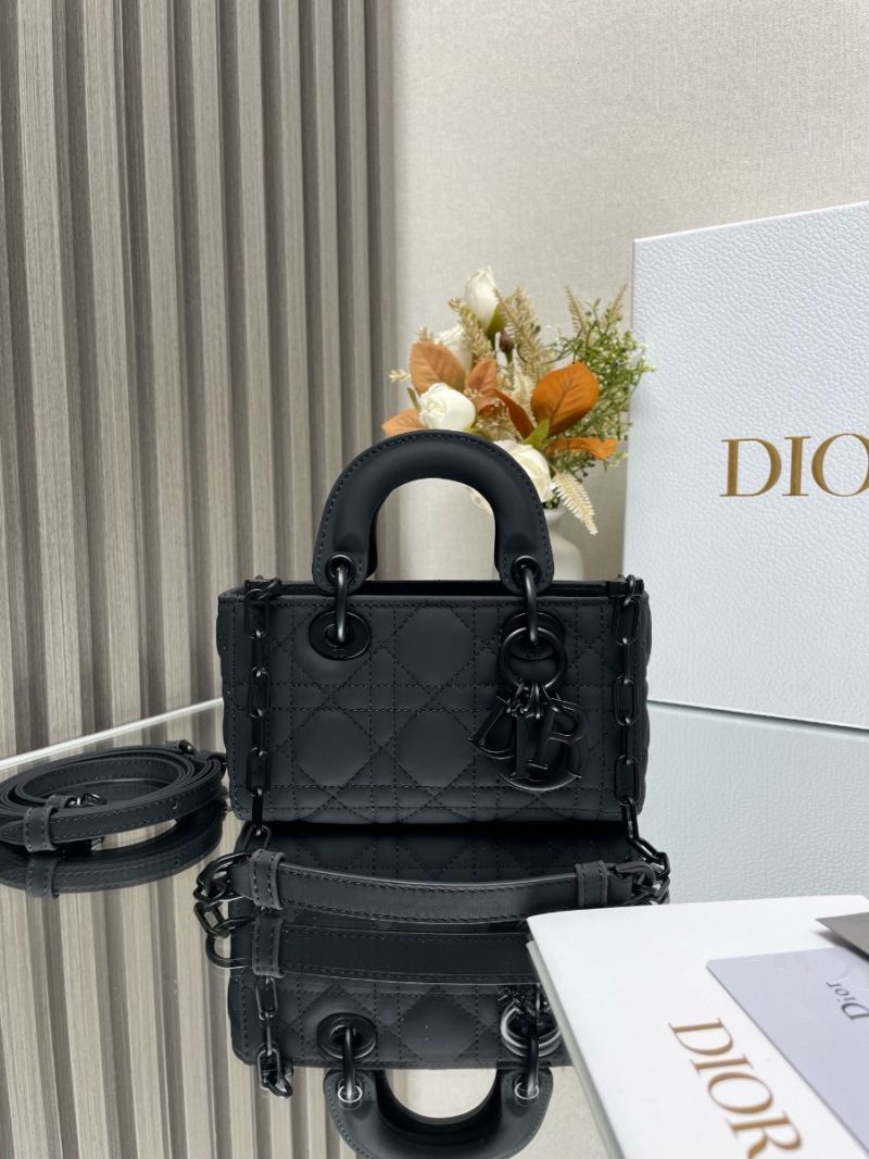 Dior Lady D-Joy Micro Bag Ultramatte Black Cannage Calfskin S0910O
