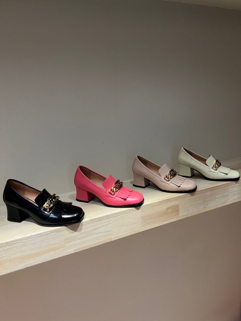 Gucci Interlocking G Mid-heel Pump Smooth Leather 750532