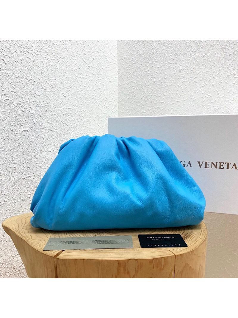 Bottega Veneta BV The Pouch in Butter Calf 576227 Sky Blue