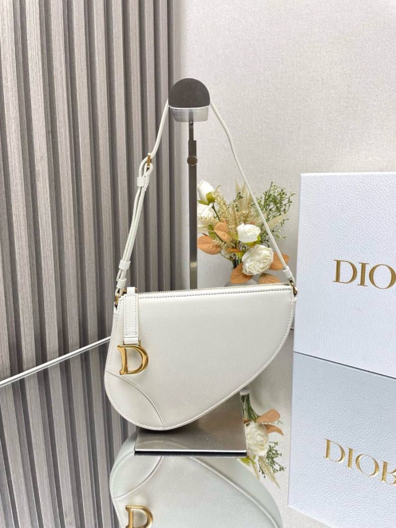 Dior Saddle Rodeo Pouch Latte Goatskin S5909C