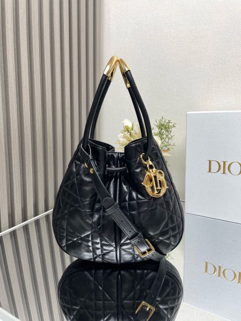 Dior Medium Nolita Bag Black Macrocannage Lambskin M2312U