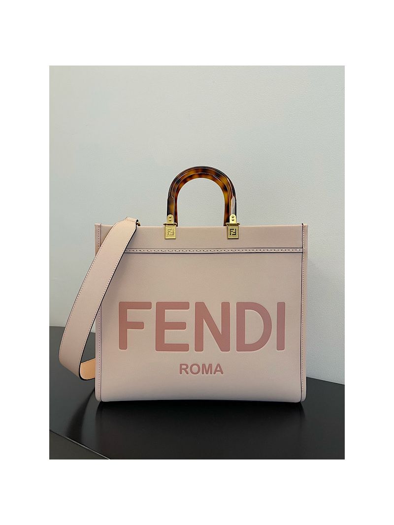 Fendi Medium Sunshine Shopper Pink Leather 8BH386