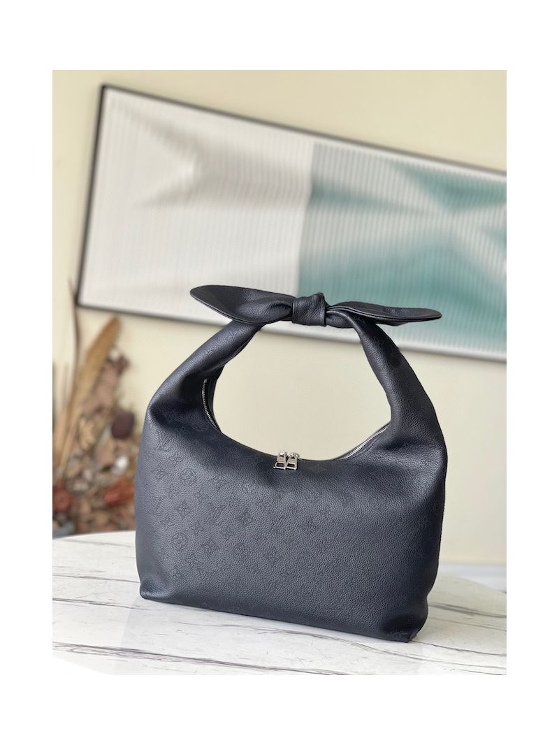 Louis Vuitton LV Why Knot MM Mahina Calf M20788 Black