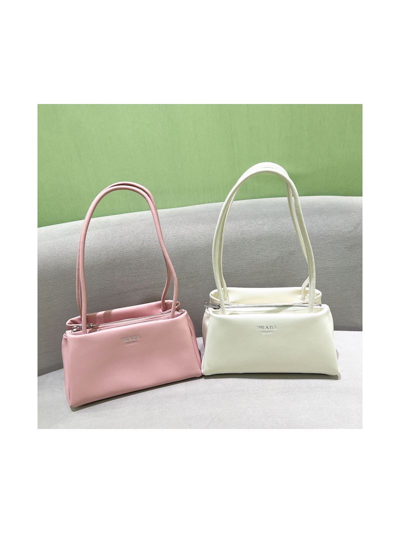 Prada Small Leather Bag 1BA368 Alabaster Pink