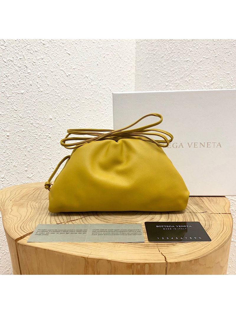 Bottega Veneta BV The Pouch 20 in Butter Calf 585852 Yellow