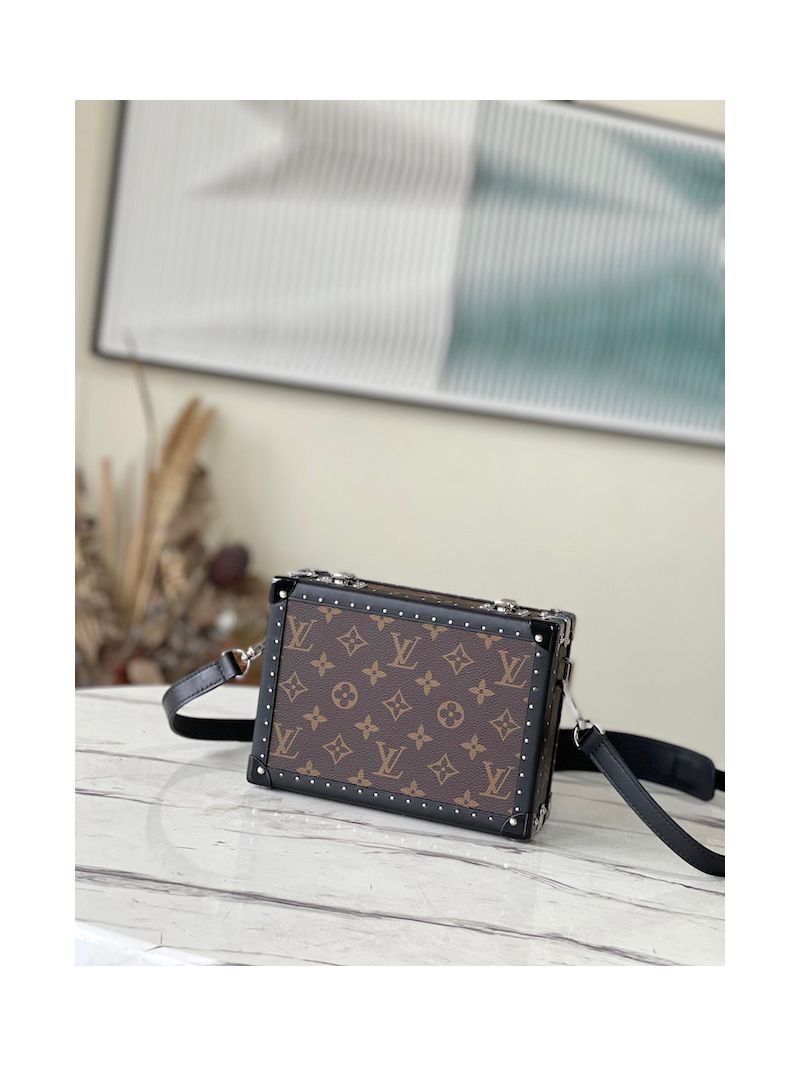 Louis Vuitton LV Clutch Box M20251 Monogram Macassar