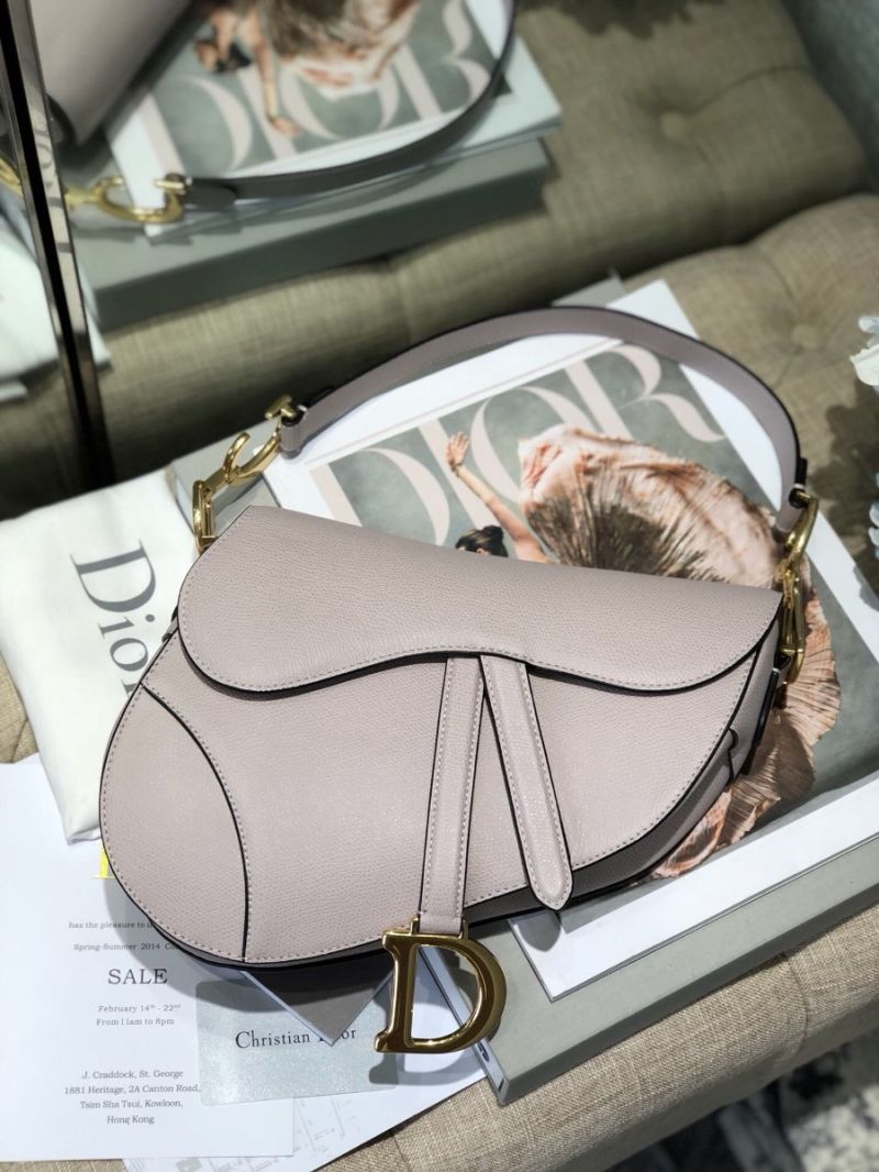 Dior Saddle Bag in Grained Calfskin Yam