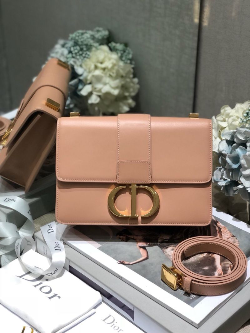 Dior 30 Montaigne Calfskin Bag in Pale Pink 