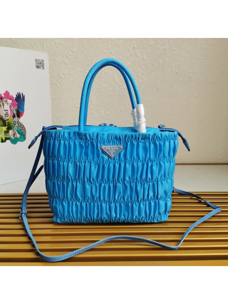 Prada Nylon Tote 1BG321 Periwinkle Blue
