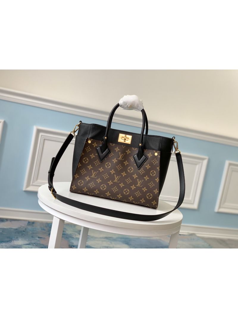 Louis Vuitton LV ON MY SIDE M53825 Black with Monogram Canvas  