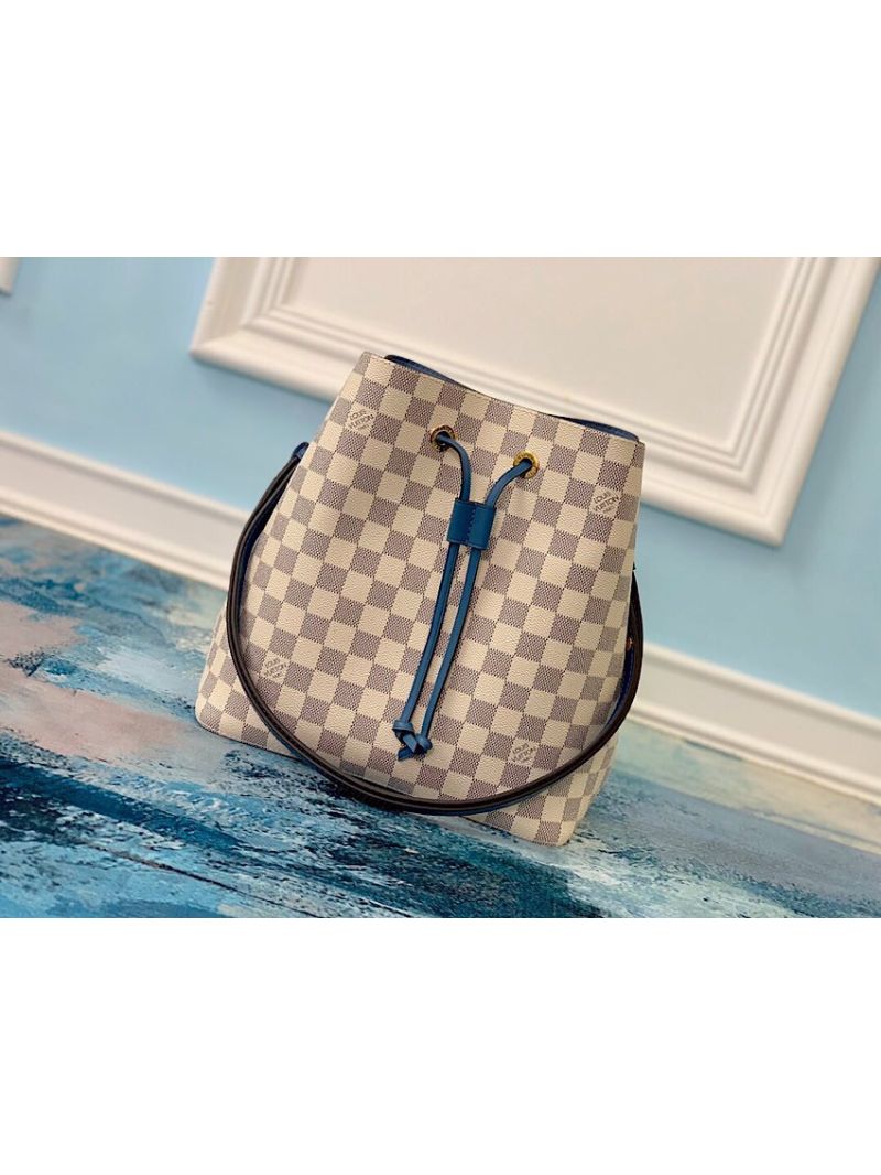  Louis Vuitton LV NeoNoe M40152 Damier Azur in Bleu Jean