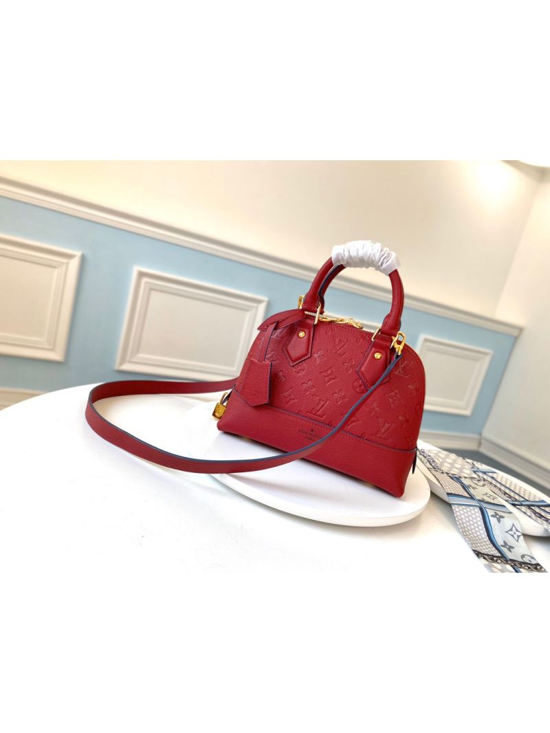 Louis Vuitton LV Neo Alma BB PM Monogram Empreinte Leather M44829 Cherry