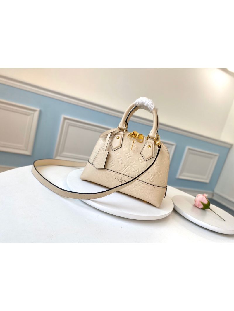 Louis Vuitton LV Neo Alma BB PM Monogram Empreinte Leather M44829 Creme