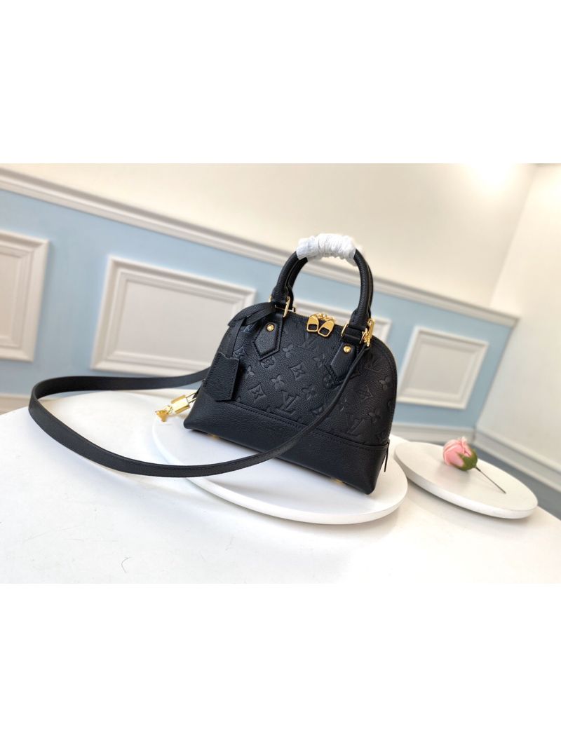 Louis Vuitton LV Neo Alma BB PM Monogram Empreinte Leather M44829 Black