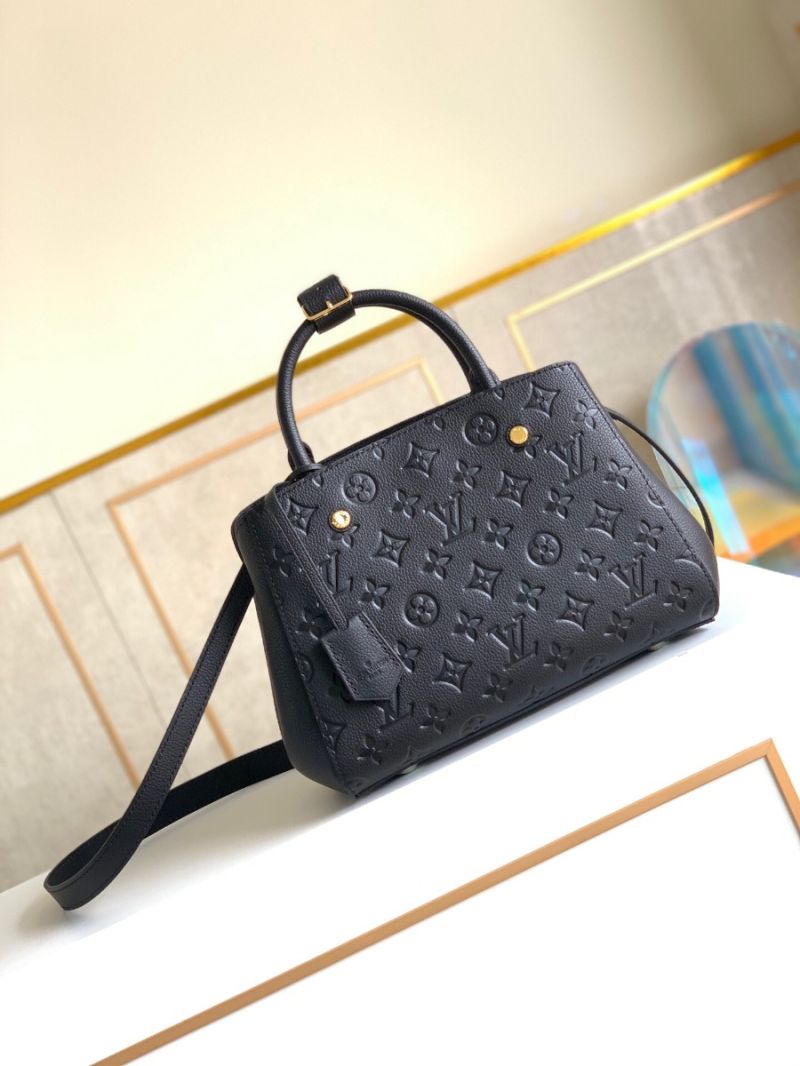 Louis Vuitton Montaigne Monogram Empreinte Leather M41053 Black