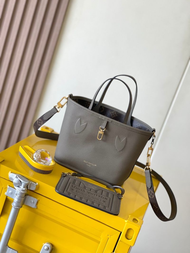 Louis Vuitton LV New Reversible Neverfull Bandoulière Inside Out BB M12109 Monogram and Dark Fango