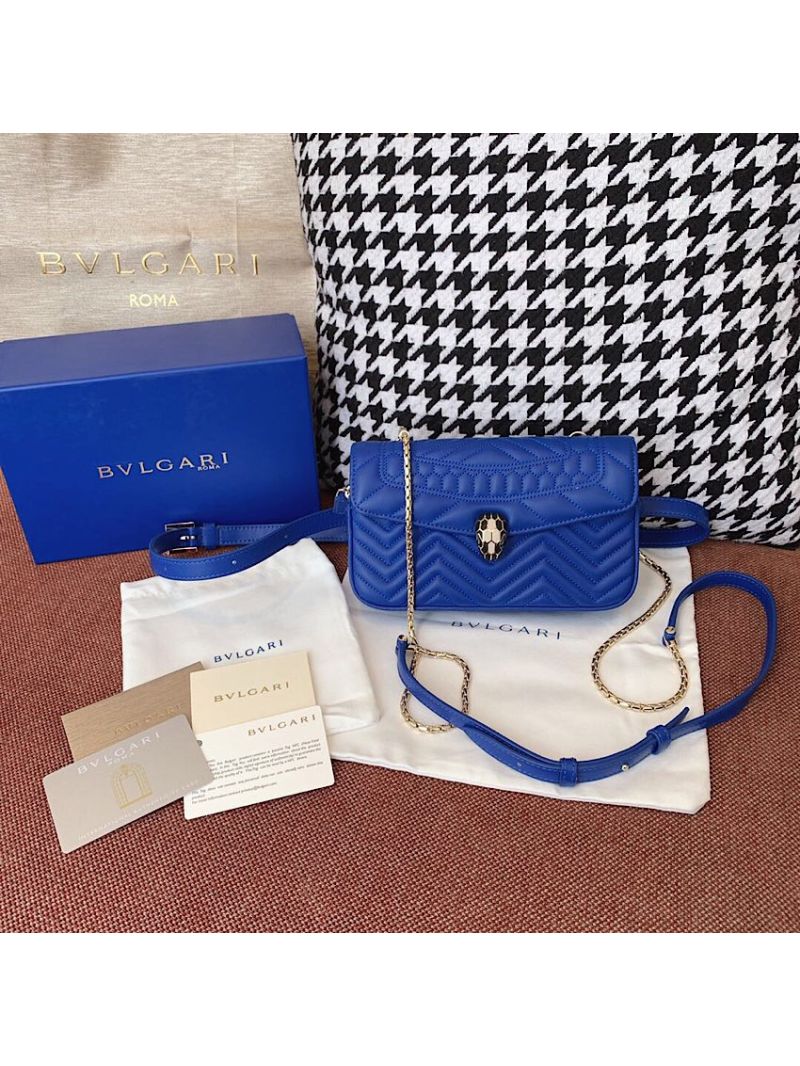 Bvlgari Serpenti Forever Belt Bag 287853 Cobalt Blue
