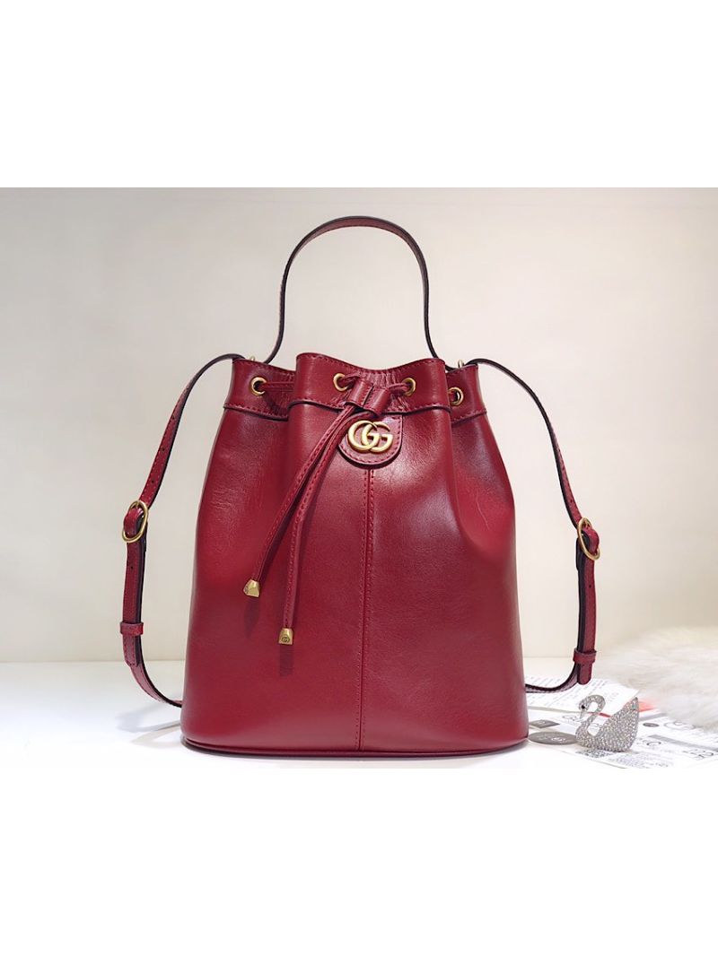 Gucci 'RE(BELLE)' Medium Bucket Bag 550189 Red