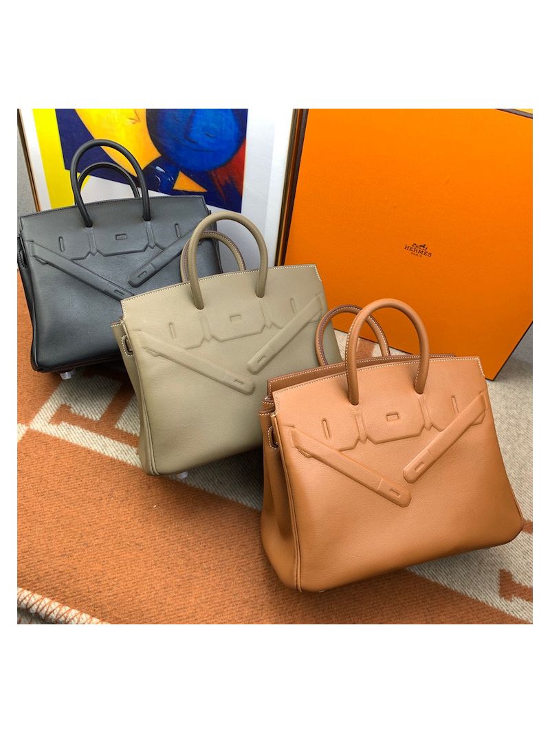 Hermes Birkin Shadow Bag 25 35 Swift Leather Gold (Limited Edition)