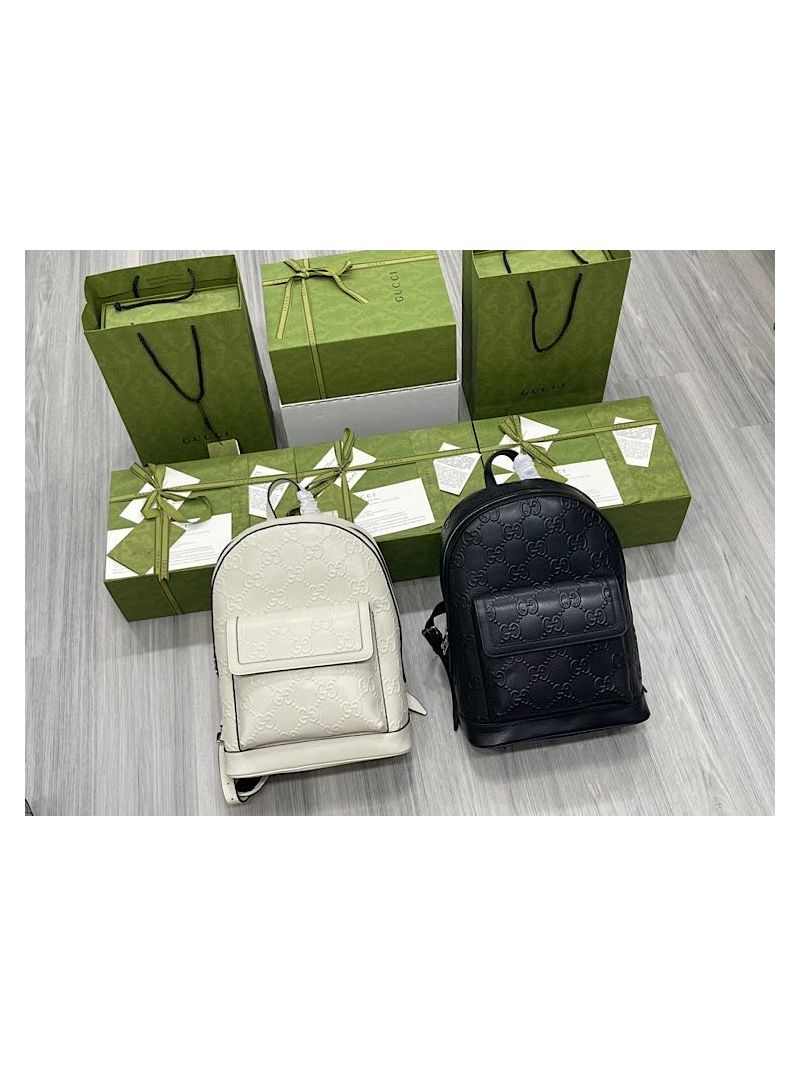 Gucci GG Embossed Backpack 658579 Black