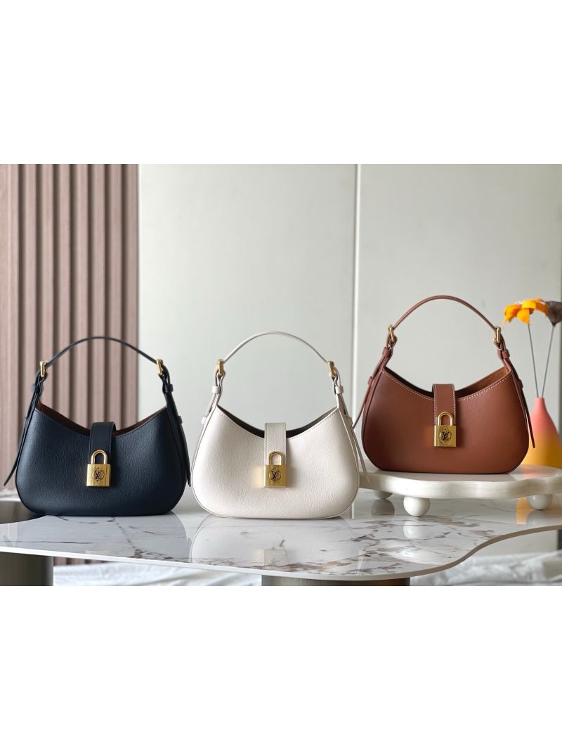 Louis Vuitton LV Low Key Shoulder Bag M24611 Grained Calfskin Cognac