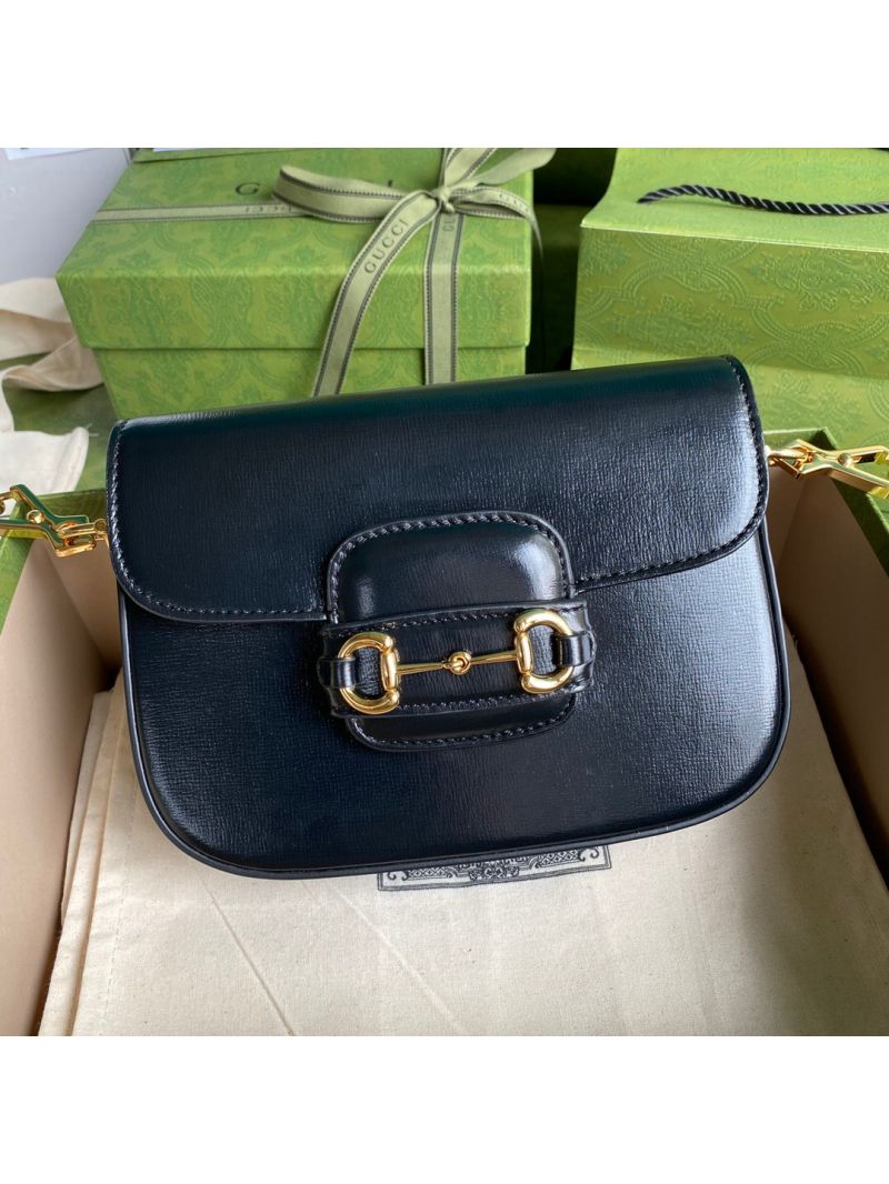 Gucci Horsebit 1955 mini bag in black leather
