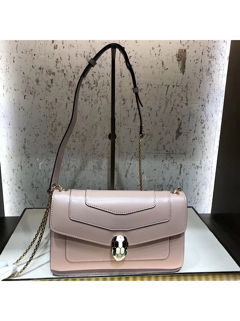 Bvlgari Serpenti Forever Flap Cover Bag 280177 Rose Poudre