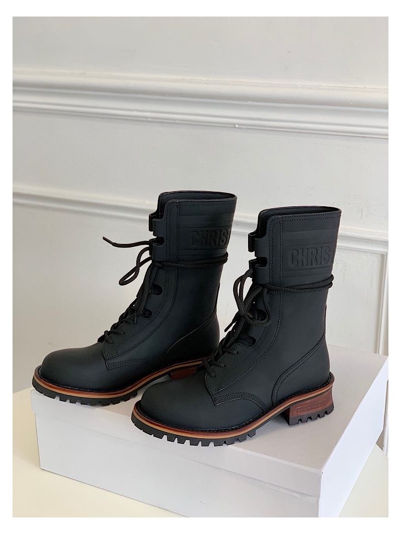 Dior Quest Boots in Calfskin Leather KDI668 Black