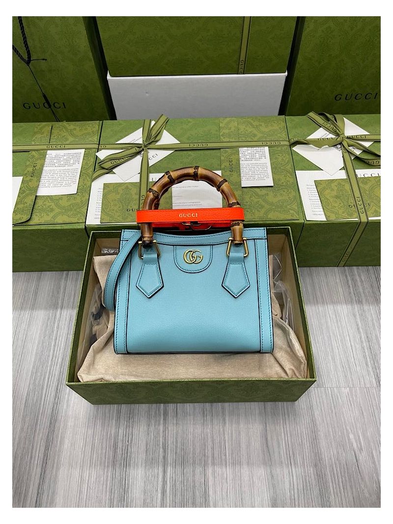 Gucci Diana Mini Tote Bag 655661 Blue