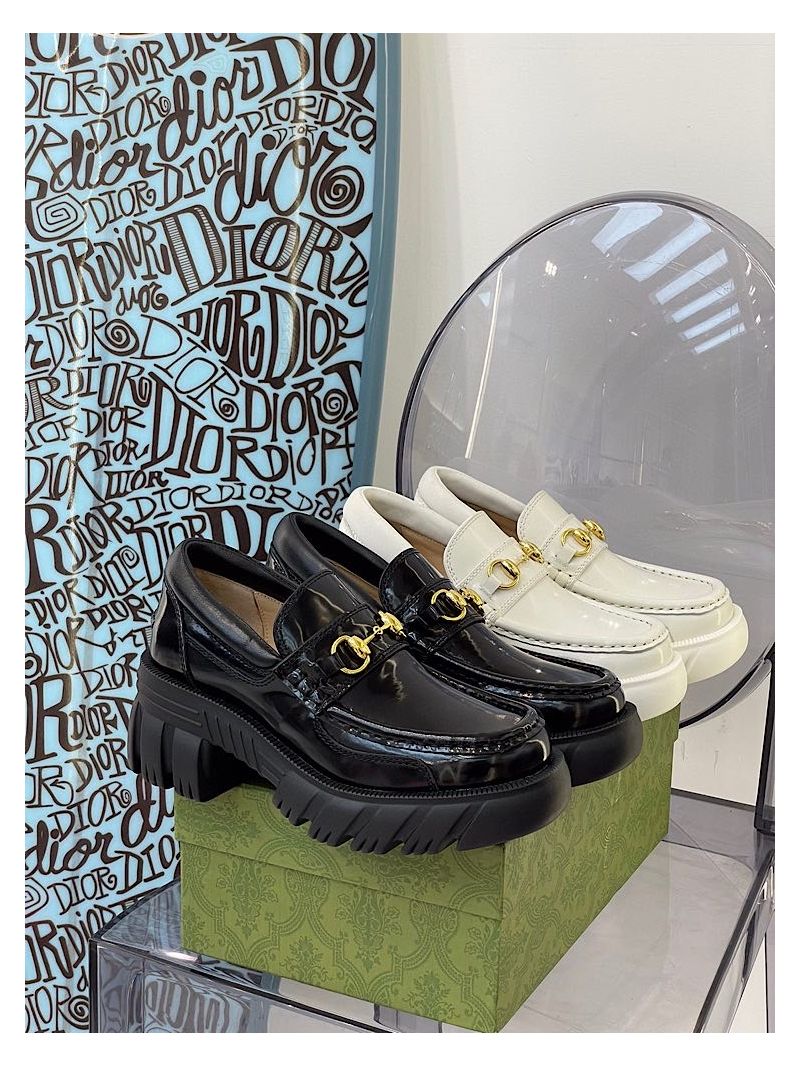 Gucci Women's Loafer With Horsebit 656869 Black