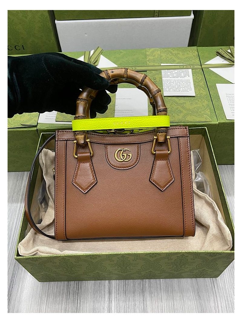 Gucci Diana Mini Tote Bag 655661 Brown
