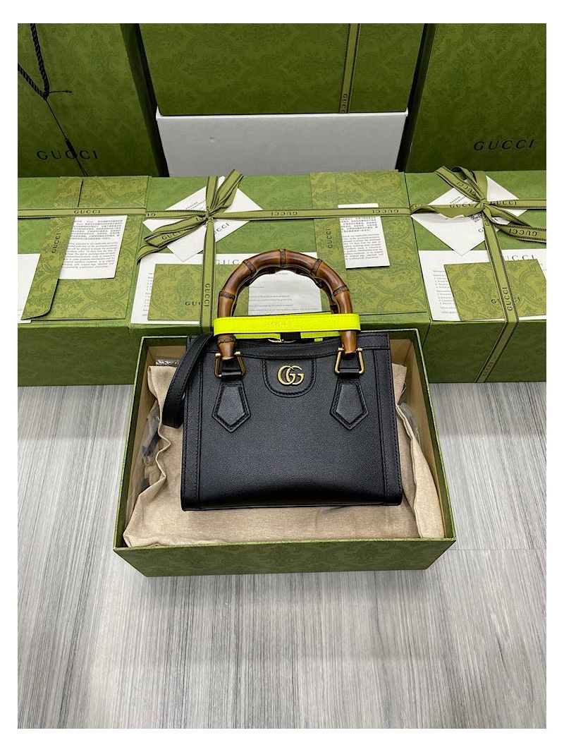 Gucci Diana Mini Tote Bag 655661 Black