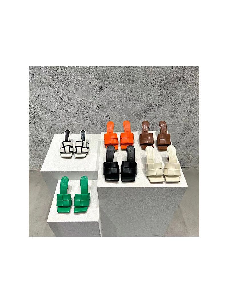 Bottega Veneta BV Patch Flat Mule & Heel Mule Lambskin 741259 ii