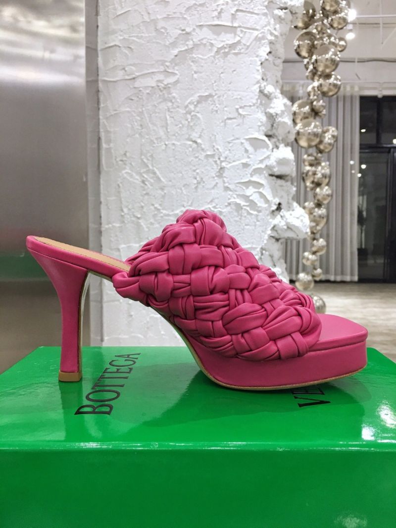 Bottega Veneta BV Board Sandals 630175 Fuschia