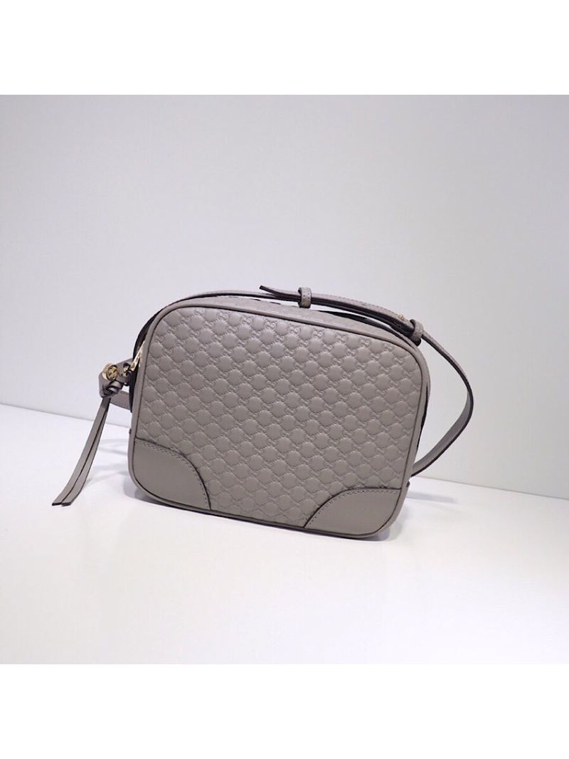 Gucci Bree Microguccissima Mini Messenger Bag  449413 Grey