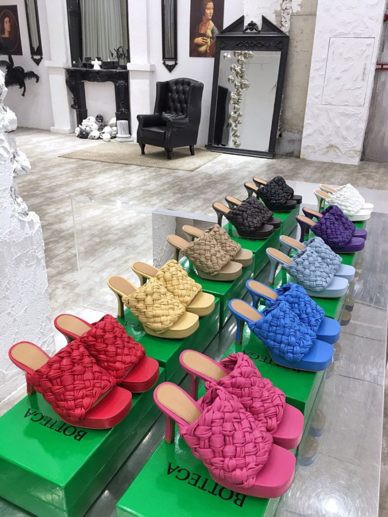 Bottega Veneta BV Board Sandals 630175 Coco