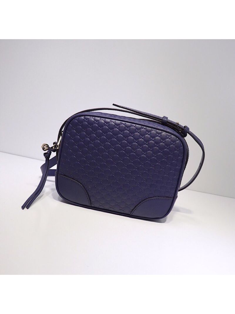 Gucci Bree Microguccissima Mini Messenger Bag  449413 Blue