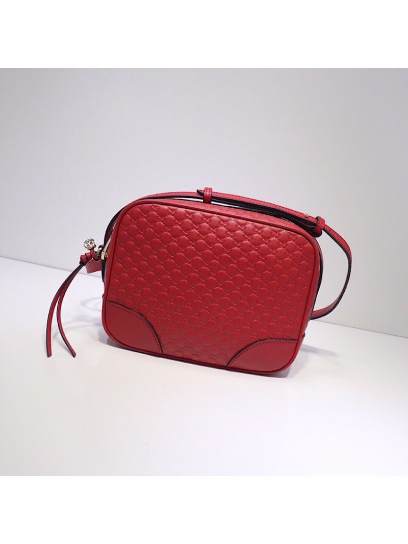 Gucci Bree Microguccissima Mini Messenger Bag  449413 Red