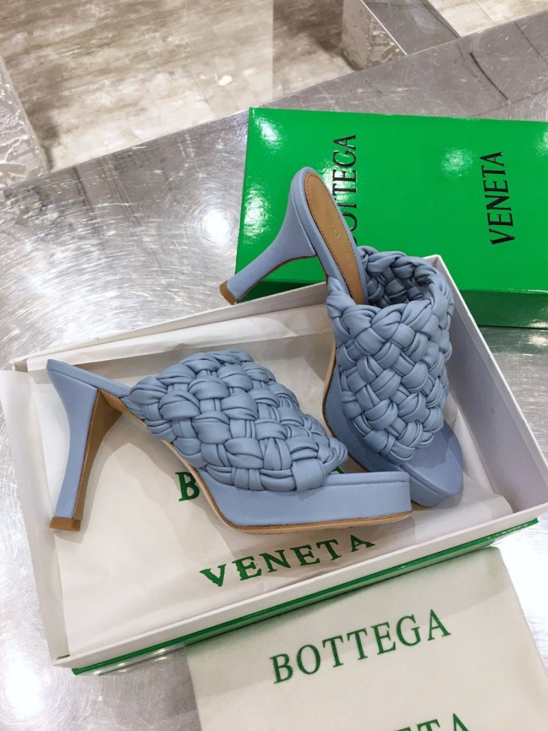 Bottega Veneta BV Board Sandals 630175 BabyBlue