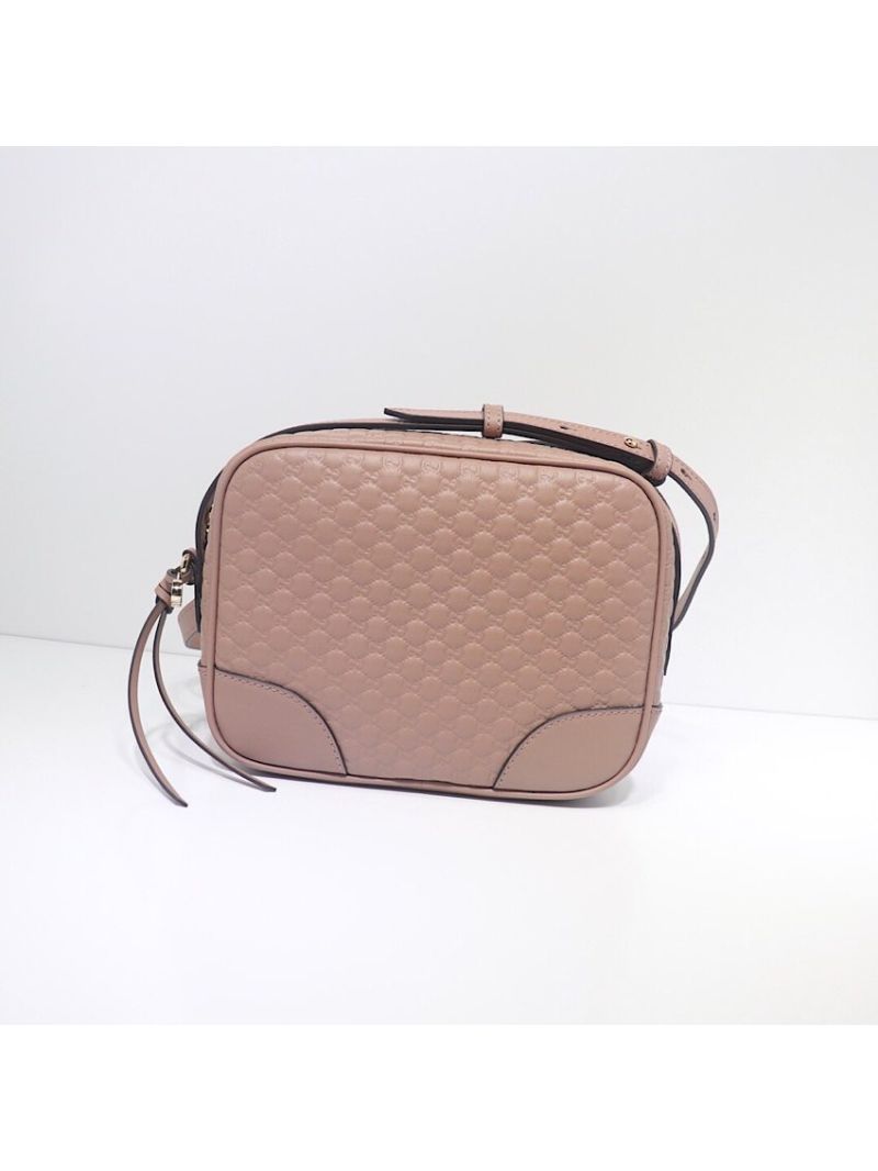 Gucci Bree Microguccissima Mini Messenger Bag 449413 Dusty Pink