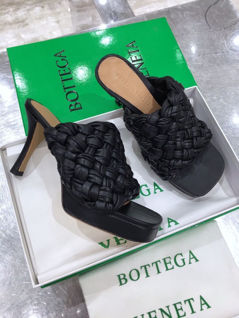 Bottega Veneta BV Board Sandals 630175 Black