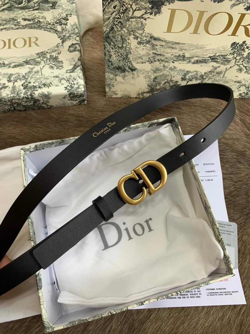 Dior Saddle Calfskin Belt M900 Black