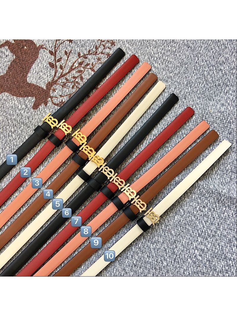 Burberry Reversible Monogram Motif Leather Wrap Belt