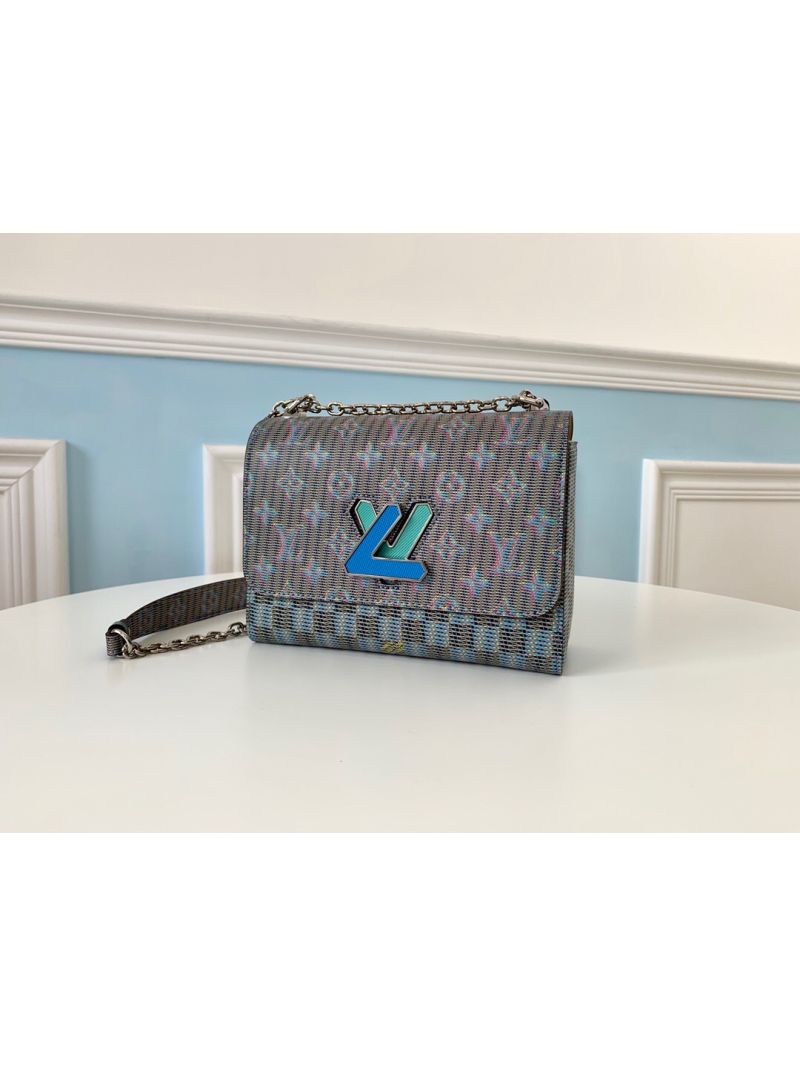 Louis Vuitton LV Twist MM Monogram LV Pop print Blue M55480