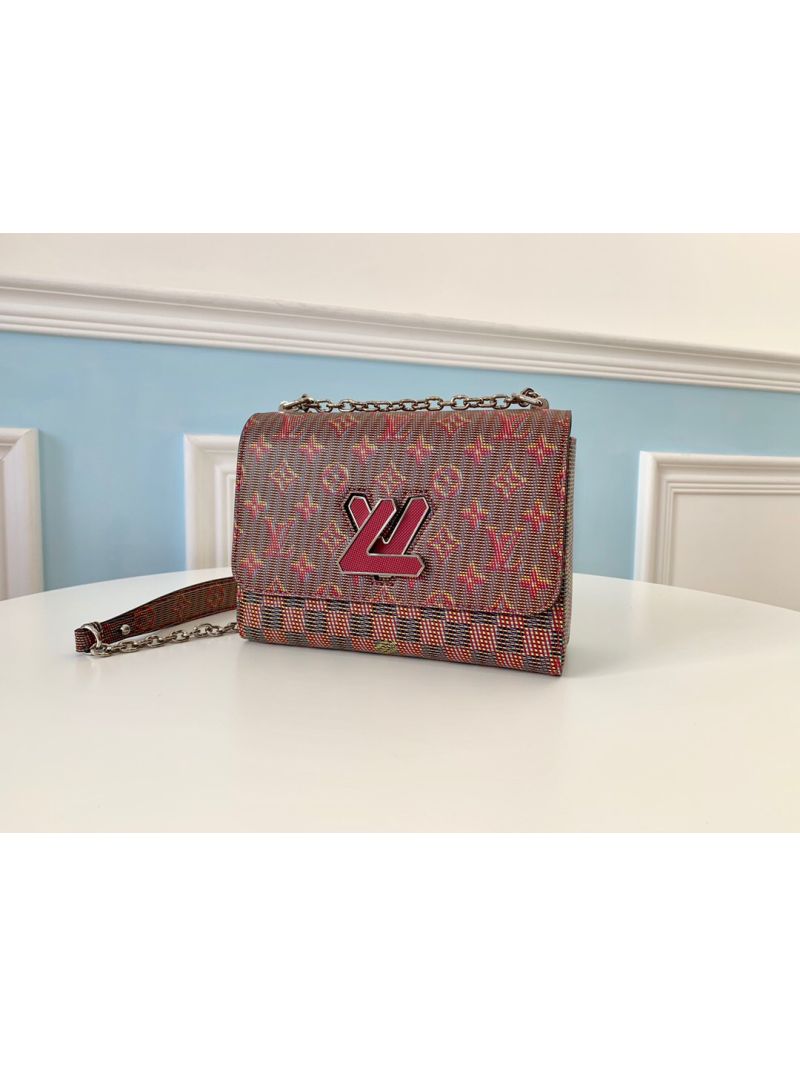 Louis Vuitton LV Twist MM Monogram LV Pop print Pink M55480